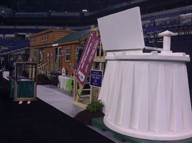 Granger ISS Tornado Shelter at Trade Show, Granger ISS Tornado Shelter Trade Show, Granger ISS Storm Shelter Trade Show